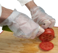 Servizi di cibo per amido di mais biodegradabili trasparenti guanti in plastica