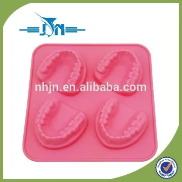 lovely food grade tooth silicone ice cube tray rubber ice mould