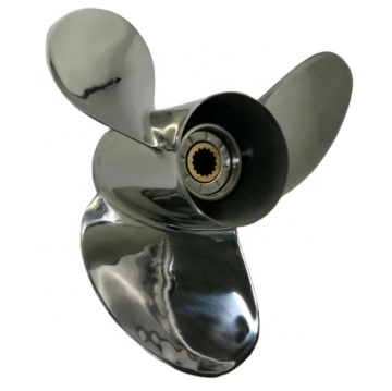50-130hp Stainless Steel Marine Famerboard Propeller 13 7/8x21 untuk mesin Yamaha
