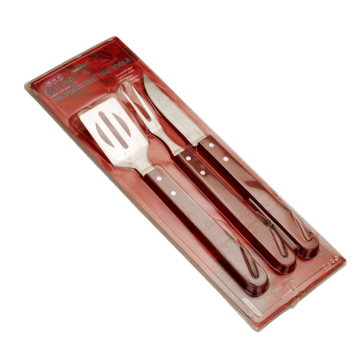 BBQ-Werkzeugset aus Edelstahl, 3-tlg