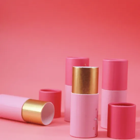 Custom Recycled Round Kraft Paper Cylinder Box packaging