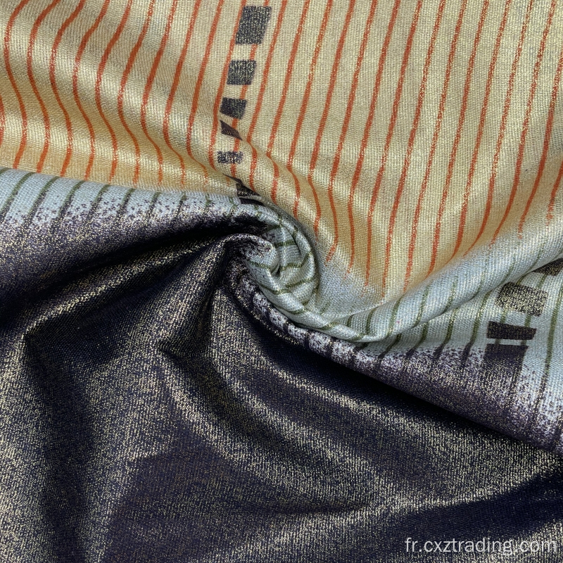 Vêtements Couleur Patchwork Printing 100% Rayon Tissu