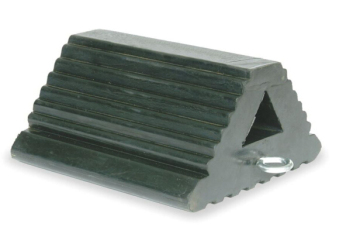 Triangle Rubber Truck Wheel Chock with Eyebolt