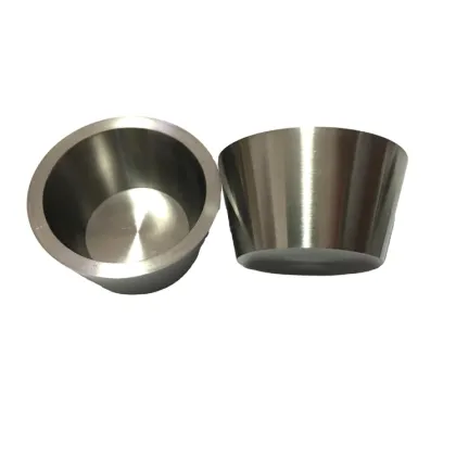 Tungsten Copper Titanium Molybdenum Metal Crucibles 3N5 Evaporation Materials