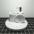 accessori tazza da bagno in marmo bianco