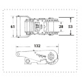 1-1/16 Inch Znic Plated Heavy Duty Ratchet Buckle