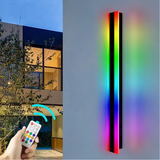 RGBW RGB Wall LED Light - Smart Outdoor Minimalist Linear Wall Light for Home Decoration