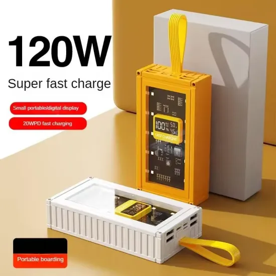 50,000mAh Power Banks in Transparent Containers: Portable, Mini, and Fast-Charging Solutions
