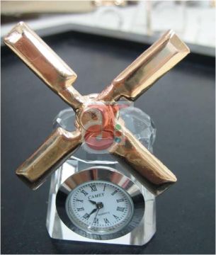 Mini Crystal Clock -Crystal Windmill