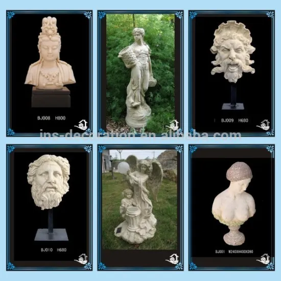 Women head with bust statue