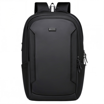 Geometric Trim Front Panel Laptop Backpack