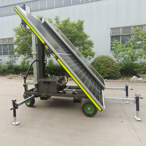 Solar Led Light Tower construction telescopic mast led mobile solar light tower Factory