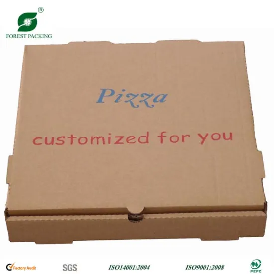 BROWN PIZZA BOX
