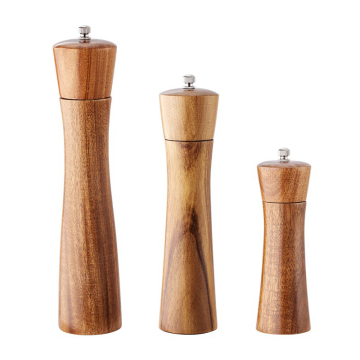 6-10 Inch Acacia Wood Manual Pepper and Salt Grinder