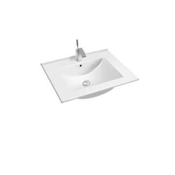Hot Sale Large Bathroom Vanity Cabinet with Rectangular Ceramic Sink Basin