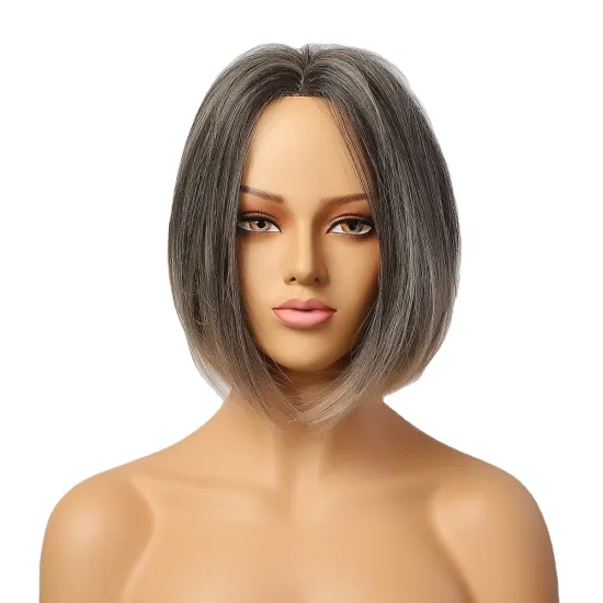 Natural hand tied hairline wig Highlight Ash blonde Short hair Bob hd lace front wigs vendor synthetic hair wig for black women