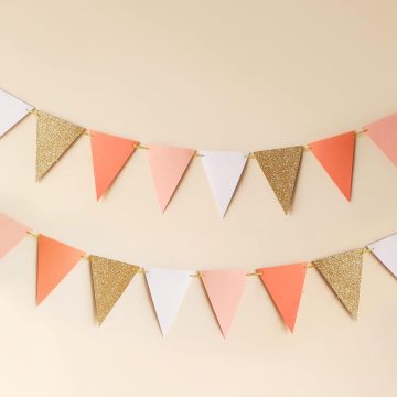Triangular Flag Pull Banner Party Decor Supplies