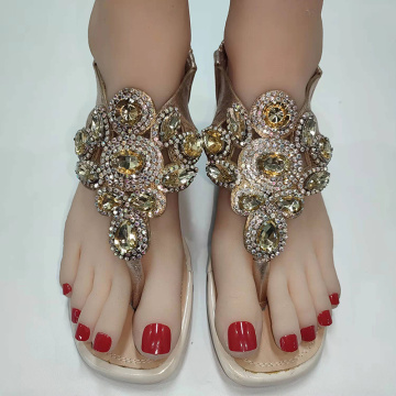 Yangi moda ayollar yozgi sandal yuqori