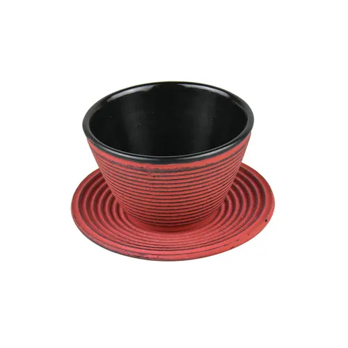 Purple cast iron tea cups