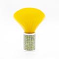 Deep Yellow Synthetic Rhinestone Handle Dust Neck Brush