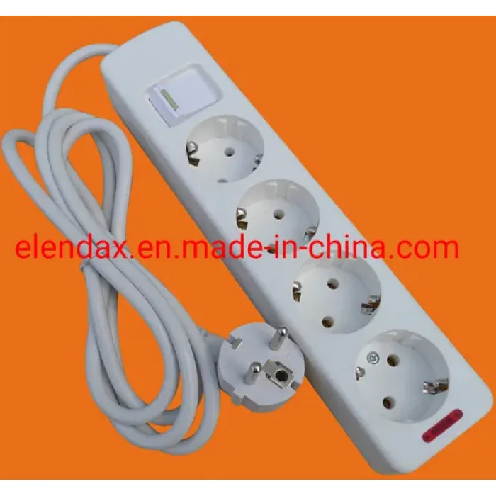4-контактная удлинительная розетка европейского типа E5004E