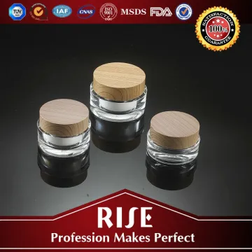 round acrylic jar clear