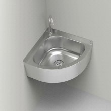 corner wall mounted hand sink