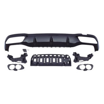 E-Class W213 E53 AMG Rear Diffuser - Black Lip Spoiler for Mercedes-Benz