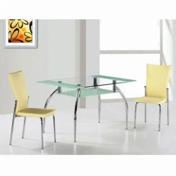 Dining Set with Electroplate Metal Frame and Rust-resistant