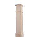 Posting Wood Newel Natural untuk Tangga Awam