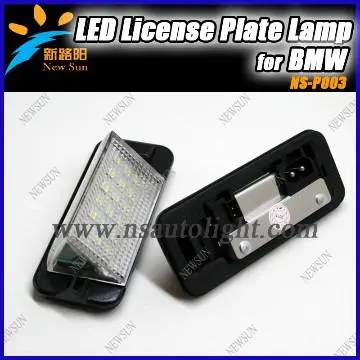 canbus LED auto license lamps 18SMD led tail license lamp for BMW E36