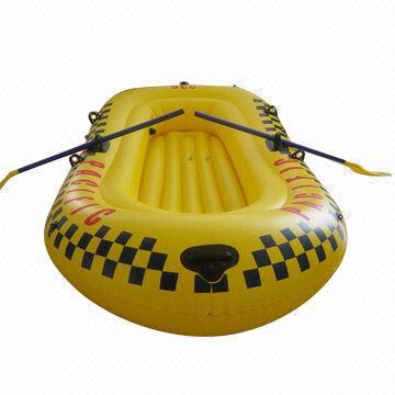 Water Inflatable Boat, Made of PVC, Customized Designs and Logos Acceptable