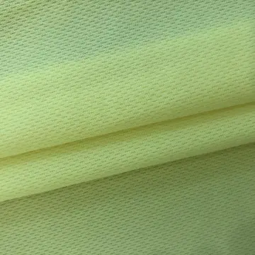 polyester plain dyed bird eye knitting fabric
