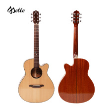 Partihandel mollo varumärke 36 tum matt trä plywood gitarr