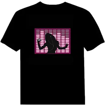 2024 Custom Sound Activated LED T-Shirt for DJ Bar Rave Party