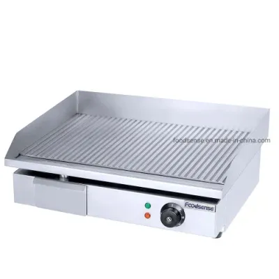 Commercial Kitchen Equipment Griddle Grooved Plate Electric Griddle