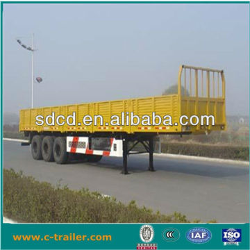 3 axles side curtain trailer for bulk cargo