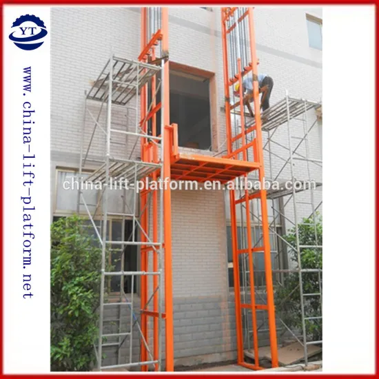 Stationary material lift fixed hydraulic rising platform hydraulic lift machine