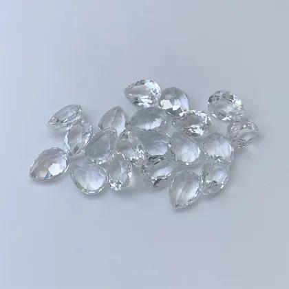 White Topaz Faceted Loose Top Quality White Topaz