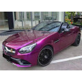 Glossy Metallic Purple Vinyl Car Wrap Air Channels