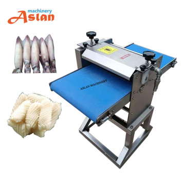 Automatic Sleeve-Fish Cutter: Squid Flower Slicing Machine & Frozen Squid Roll Cutting Machine
