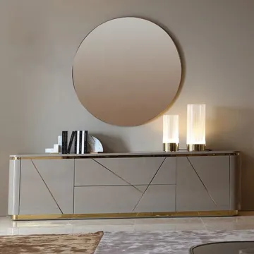 Modern Italian Luxury TV Stand Furniture for Gold TV Cabinets in Contemporary Living Rooms