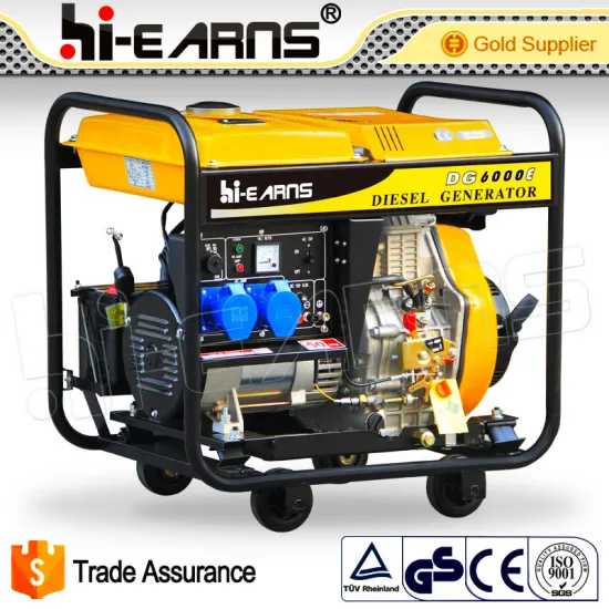 5KW electric with 20AH battery portable diesel generator (DG6000E)