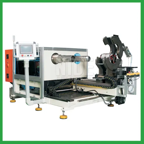 Automatic stator winding and expanding machine