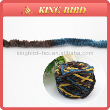 hand knitting chenille yarn for knitting scarf