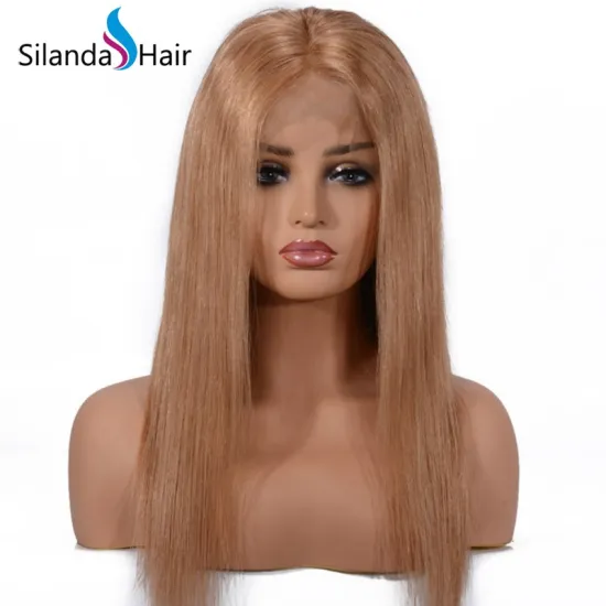 Straight 130% Density #27 Lace Frontal Wigs Remy Human Hair Wig