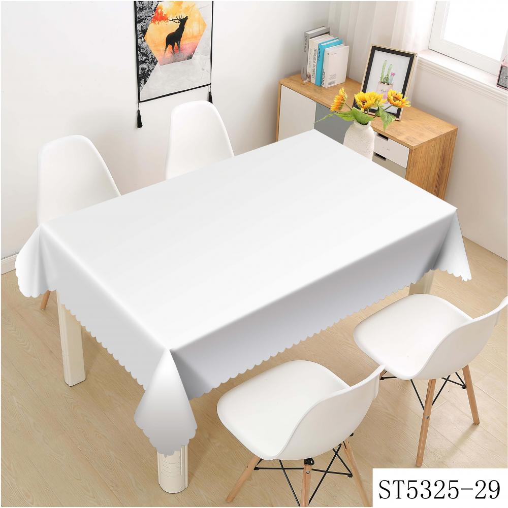 White Plain Table Cloth Jpg