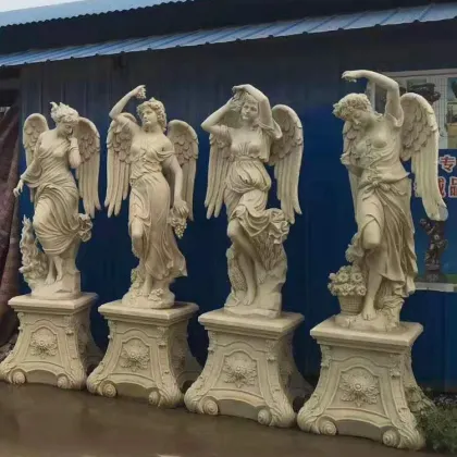 Garden decor resin fiberglass four seasons god sculpture statue