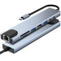 8 in 1 USB C Hub voor laptop