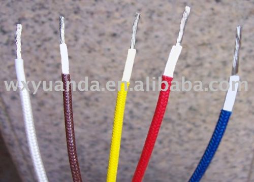 UL3122 fiberglass braided silicone lead wire for electrical machine/ silicone lead cable